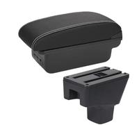 JBPIHZT Boîtier D'accoudoir Auto Pièces De Retrofit Boîte De Rangement Accessoires Auto Détails Intérieurs Pour SUZUKI SX4 Accoudoir Pièces Intérieures(B3 Noir blanc 3USB)