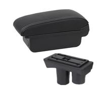 JBPIHZT Boîtier D'Accoudoir Pour Citroen C2 C3 Boîtier D'Accoudoir Voiture Boîte De Rangement Centrale Pièce De Rétrofit Intérieur(A3 Black white NO USB)