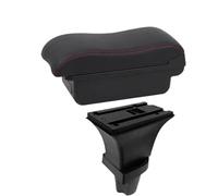 JBPIHZT Boîtier D'Accoudoir Voiture Pour Kia Pour Morning Boîtier D'Accoudoir Pour Kia Pour Picanto Boîte De Rangement Centrale(A1 Noir rouge SANS USB)