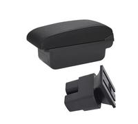 JBPIHZT Boîtier D'Accoudoir Voiture Pour N&issan Pour NV200 Pour Evalia 2019-2016 Boîtier D'Accoudoir Boîte De Rangement Intérieur Accessoires(C2 Ligne noire PAS d'USB)