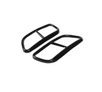 JBPIHZT Cache-pot D'échappement Décoratif En Acier Inoxydable Pour Volvo S60 2014 2015 2016 2017 2018 2019 Noir Argent(NOIR)