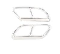 JBPIHZT Cache-pot D'échappement En Acier Inoxydable Pour Volvo S60 2020 Accessoire Décoratif Pour Modification De Style Automobile(Argent)