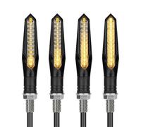 JBPIHZT Clignotant Indicateurs pour Y&amaha pour Raptor 700 700R YFZ450 YFZ450R 2006-2024 ATV Clignotant Compatible avec Feu De Position Feu Stop Flux Clignotant Moto(4pcs Black)