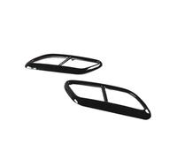 JBPIHZT Couvercle Décoratif De Sortie De Silencieux D'échappement En Acier Inoxydable Pour Volvo V90 2016 2017 2018 2019 Accessoires De Voiture(NOIR)