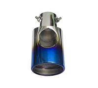 JBPIHZT Embout De Silencieux D'échappement 73 Mm En Acier Inoxydable Pour Mitsubishi Pour Pajero V31 V33 V73 V93 V97 2007-2018 2019(Bleu)