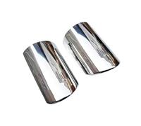 JBPIHZT Embout De Silencieux D'échappement Chromé En Acier Inoxydable 2 Pièces Pour Q7 TDI Pour Quattro 2006-2013 Accessoires Automobiles(Argent)