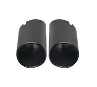 JBPIHZT Embout De Silencieux D'échappement En Acier Inoxydable 304 2 Pièces Accessoires Pour Toyota RAV4 2019 2020 2021 2022 2023 2024(NOIR)