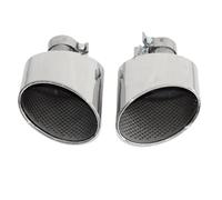 JBPIHZT Embout De Silencieux D'échappement En Acier Inoxydable Pour A3 A4 A5 S3 S4 S5 RS3 RS4 RS5(Argent,A tube)