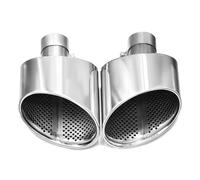 JBPIHZT Embout De Silencieux D'échappement En Acier Inoxydable Pour A4 A5 A6 A7 Mise À Niveau RS4 RS5 RS6 RS7 Accessoires Automobiles(Argent)