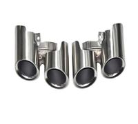 JBPIHZT Embout De Silencieux D'échappement Pour Panamera GTS 2014 2015 2016 Accessoire De Voiture(Matte silver)
