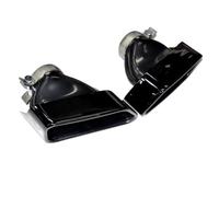 JBPIHZT Embout De Silencieux Noir En Acier Inoxydable Pour Série 5 535 Modification Du Tuyau D'échappement Embout Carré F10 F18 2011-2017(NOIR)