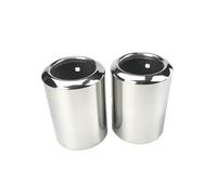 JBPIHZT Embout D'échappement Arrière En Acier Inoxydable Pour Mazda 6 2009-2013 2014 Pour Atenza 2013-2017 Pour CX-5 2013 2014 2015-2017(B type Silver 2pc)