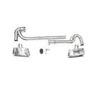 JBPIHZT Embout D'échappement Carré En Acier Inoxydable 304 Pour F25 X3 F26 X4 2011 2012 2013 2014 2015 2016 2017(Argent)