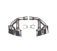 JBPIHZT Embout D'échappement En Acier Inoxydable 304 Pour Q7 SQ7 4M 2.0t 3.0t 2015 2016 2017 2018 2019 Embout Carré Quadruple(2.0t Petrol silver)