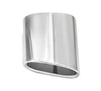 JBPIHZT Embout D'échappement En Acier Inoxydable Pour 318 X3 E83 F25 Accessoire Modifié Pour Voiture Noir(Argent)