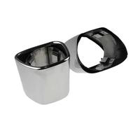 JBPIHZT Embout D'échappement En Acier Inoxydable Pour Voiture Accessoire De Modification Pour Volvo XC60 S60 XC90 Argent