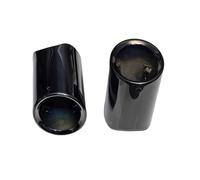 JBPIHZT Embout D'échappement Voiture 2 Pièces Pour X7 G07 X5 G05 X6 G06 M40i M50i 2019-2024 Silencieux Buse De Tuyau D'échappement En Acier Inoxydable(NOIR)