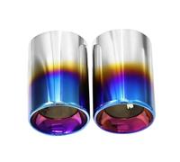 JBPIHZT Embouts D'échappement Décoratifs En Acier Inoxydable 304 Pour X1 F48 2016 2017 2018 2019 2020 2021(Bleu)