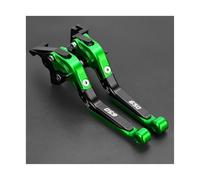 JBPIHZT Frein Poignée De Levier De Frein Et d'embrayage Extensible Réglable Moto pour Kawasaki pour Ninja Z650 Z 650 2016 2017 2018 2019 2020 2021 2022 2023 Dembrayage(Vert)