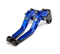 JBPIHZT Leviers De Frein Et D'embrayage Pour Moto Suzuki GSXR600, GSXR750, K6, K7, K8, K9 2006-2010, GSXR1000 2005-2006(Bleu)
