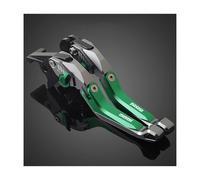 JBPIHZT Leviers De Frein Et D'embrayage Réglables En Aluminium 5D Pour Moto Pour Kawasaki Z1000SX Pour Ninja 1000 Pour Tourer Z1000 2011-2016(Gray Green)
