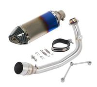 JBPIHZT Ligne D'échappement Complète Avec Silencieux Intermédiaire Avant Pour Y&amaha BWS 125 Pour ZUMA 125 2002 2003 2004 2005 2006-2017(Style K)