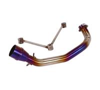 JBPIHZT Ligne D'échappement Complète En Acier Inoxydable Pour Y&amaha YZF BWS 125 125CC Pour ZUMA 125 2002 2003 2004 2005 2006 2007-2017(Bleu)
