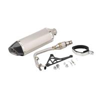 JBPIHZT Ligne D'échappement Complète Pour Moto Pour Piaggio Pour Vespa Pour Sprint 125/150 Pour Primavera 125/150 2017 2018 2019 2020 2021 2022(Style C)