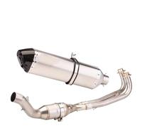 JBPIHZT Ligne D'échappement Complète Pour Moto Silencieux Modifié Sortie Avant Pour TMAX530 Pour TMAX 560 Pour TMAX 530 2017 2018 2019 2020(Style C)