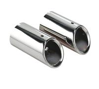 JBPIHZT Lot De 2 Embouts D'échappement Chromés En Acier Inoxydable Pour A4 B8 A4L Q5 2007 2008 2009 2010 2011 2012 2013 2014