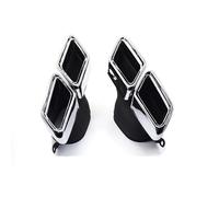 JBPIHZT Lot De 2 Embouts D'échappement Pour Mercedes Pour Benz W221 Et W222 S63 Embouts De Silencieux Accessoires Automobiles(Argent,Split)