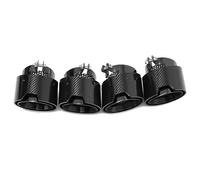JBPIHZT Lot De 4 Embouts D'échappement En Fibre De Carbone Pour M2 M3 M4 G80 G82 G83 G87 M-Performance(NOIR)
