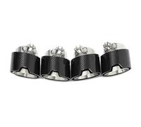 JBPIHZT Lot De 4 Embouts D'échappement En Fibre De Carbone Pour M2 M3 M4 G80 G82 G83 G87 M-Performance(Frosted)