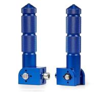JBPIHZT M8" Filetage 5/16IN CNC Pédales Universielles Repose Pieds Pliables Pour Motos Vélos Véhicules Électriques Cyclomoteurs Karts(Bleu)