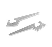 JBPIHZT Moto Passager Prolongateur Repose-Pieds Pédales CNC Motocross Dirt Bike Accessoires Tout-Terrain Pour VTB Pour VENTUS ONE Universel(Argent)