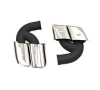 JBPIHZT Paire De Silencieux D'échappement Arrière Pour P&orsche Pour Cayenne 2011 2012 2013 2014(Argent)