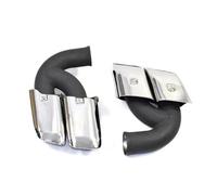 JBPIHZT Paire De Silencieux D'échappement Arrière Pour P&orsche Pour Cayenne 2011 2012 2013 2014(Bright silver)