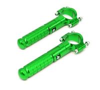 JBPIHZT Pédale De Moto Universelle En Aluminium CNC Fixe Pliante À 90° Pour Passager Repose-pieds Avant Arrière(Vert)
