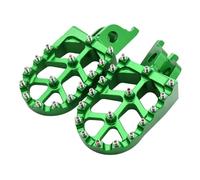 JBPIHZT Pédales pour Kawasaki pour KX KLX KXF 250 450 250F 450F 250X 450X 450R 2006 2007 2008 2009 2010 2011-2021 Repose-Pieds CNC Pédales Repose-Pieds Repose-Pieds Moto(Vert)