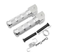 JBPIHZT Pinces-pieds Accessoires Pour Moto Pour CB650F CB50R CB 125R 250R 300R CBR 250RR CB1300SF CB1100 RS SX CBF 1000F VFR 1200(Argent)