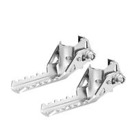 JBPIHZT Plaquettes De Repose Pieds Avant De Moto Pour R1250GS R 1200 GS F750GS F850GS S1000XR Repose-pieds Pliants Pinces 22-25mm(Argent)