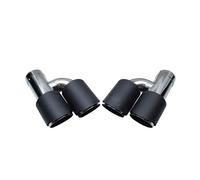 JBPIHZT Pot D'échappement Arrière En Acier Inoxydable À Quatre Sorties Pour A3 A4 A5 A6 A7 Mise À Niveau S4 S5 S6 S7 Embout Argenté(Carbon Fiber Texture Matte)