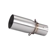 JBPIHZT Pot D'échappement Moto Compatible Avec Adaptateur 28-45 Mm Et Collecteur Intermédiaire 51 Mm Accessoires De Modification Acier Inoxydable(38mm-51mm)
