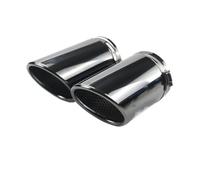 JBPIHZT Pour A6 C6 4F Q7 4L 2005-2011 Accessoires De Silencieux D'échappement En Acier Inoxydable Cache-tuyau Réaménagement Extérieur(NOIR)