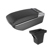 JBPIHZT Pour C&hevrolet Pour AVEO Accoudoir Voiture Boîte De Rangement Centrale Avec Porte-gobelet Pièces Auto Stockage Double Couche(Ligne noire Pas d'USB)