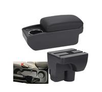 JBPIHZT Pour C&hevrolet Pour Sail 3 Pour Aveo 3 Accoudoir Auto Pièces De Rechange Boîte De Rangement Accessoires Auto(B2 Ligne noire 6USB)