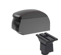 JBPIHZT Pour Chery A1 A3 2007 2008 2009 2010 2011 Accoudoir Voiture Boîte De Rangement Centrale Avec Interface USB(A1 Black Red single)