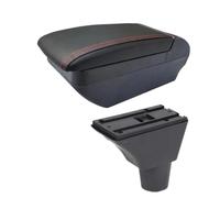 JBPIHZT Pour Citroen C3 C4 Boîte D'accoudoir Pour Citroen C3 C4 Boîte D'accoudoir Auto Boîte De Rangement Pièces De Retrofit Intérieur(Ligne rouge F Pas d'USB)