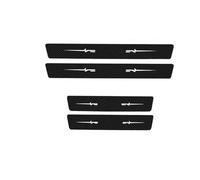 JBPIHZT pour Citroen DS5 Film Seuil Porte Auto Plaque Bienvenue Ruban Anti-Rayures Décoration Passage Protection Coffre Pare-Chocs(4 seuils de Porte)