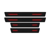 JBPIHZT pour Citroen pour Jumpy Fibre De Carbone Anti-Rayures Protection Seuil Porte Coffre Arrière Autocollants Accessoires(4 seuils de Porte)